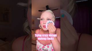 Trying crazy vintage makeup hacks! #makeup #vintage #makeuptutorial #1950s #1930s #style