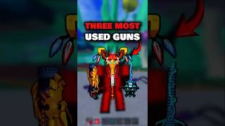 Top 3 Most Used Guns 🤯 #bloxfruits #roblox #shorts